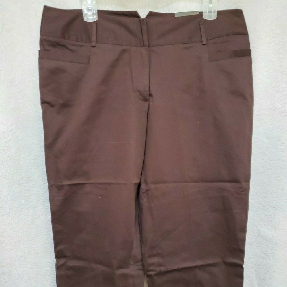 Lane Bryant NWT Brown Capri Cropped Pants Size 18